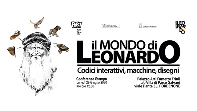 locandina il mondo di Leonardo museo PAFF Alpi Fashion Magazine